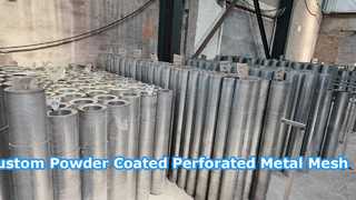 Custom Powder Coated Perforated Metal Mesh | Durable & Decorative Perforated Sheets